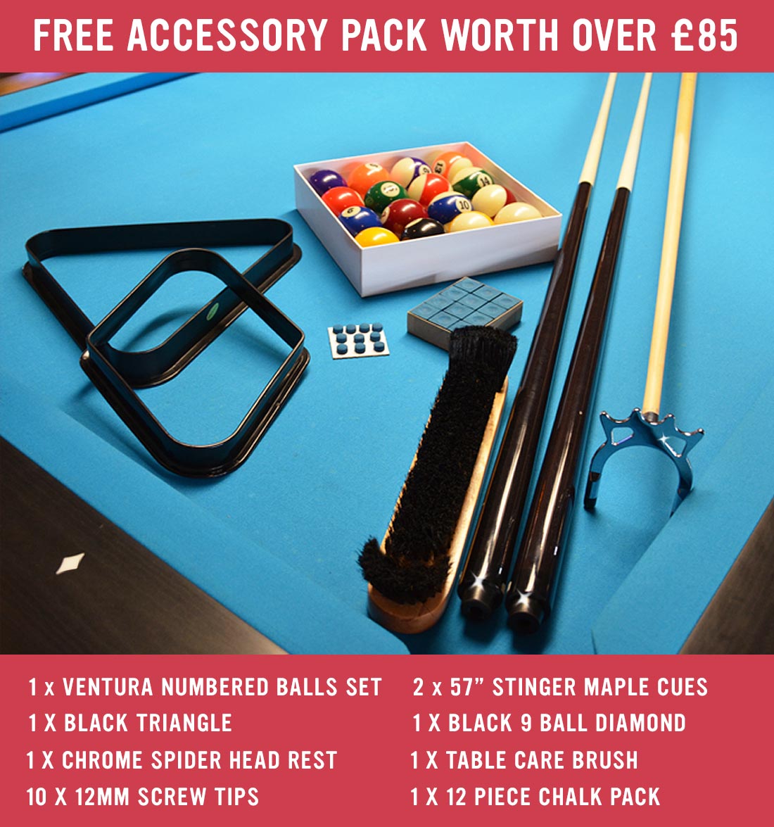 Buffalo Pool Table – Accessory Pack