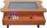 ArcadePro Triton Coffee Table Arcade Machine In Natural Wood -  Front
