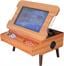 ArcadePro Triton Coffee Table Arcade Machine In Natural Wood - Screen Up