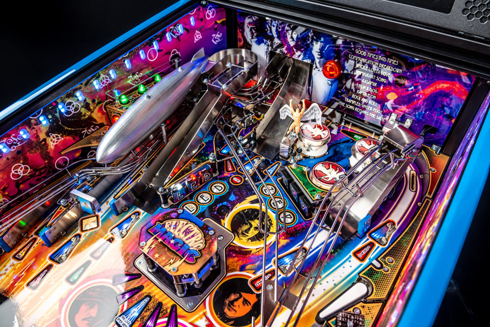 Led Zeppelin LE Pinball Machine - Upper Playfield