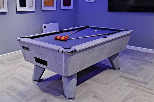 Supreme Winner Pool Table: Concrete Finish - 6ft, 7ft