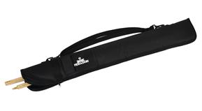 Black Nylon Short Zip Two Piece Cue Case With Strap