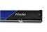 2674-BLABLUSTR - Black & Blue Stripe 3/4 Halo Cue Case - Closed End