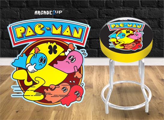 arcade1up pac man adjustable stool arcade1up pac man adjustable stool