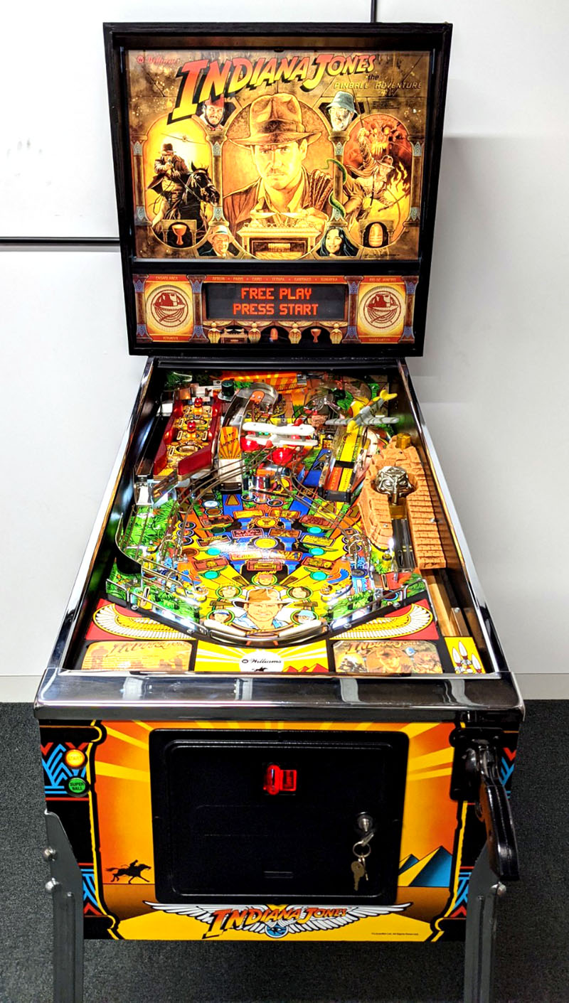 1993 indiana jones pinball machine for sale
