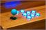 ArcadePro Triton Coffee Table Arcade Machine in Oak - Blue Controls