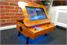 ArcadePro Triton Coffee Table Arcade Machine in Oak - Screen Up