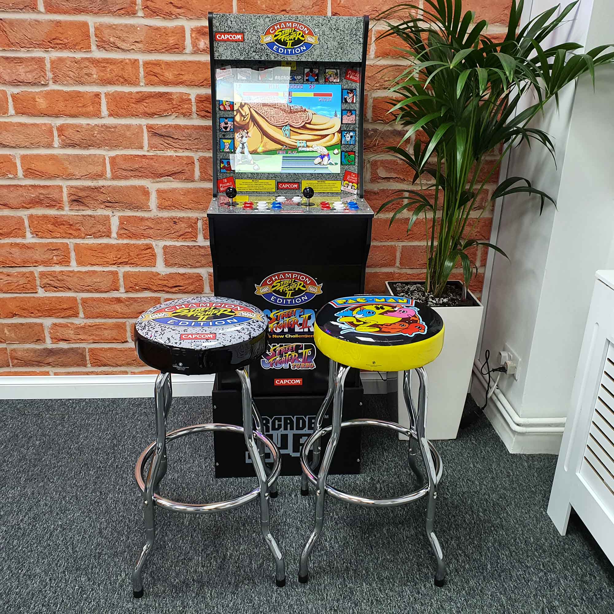 arcade1up pac man junior with stool