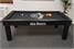 Jack Daniel's Oxford Pool Table - Black - Side Top-Down