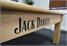 Jack Daniel's Oxford Pool Table - Oak - Logo Close Up