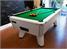 Supreme Winner Pool Table in Aluminium Finish with Green Cloth - Installation Picture