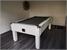 Emirates Pool Table - White Finish & Silver Cloth - Installation
