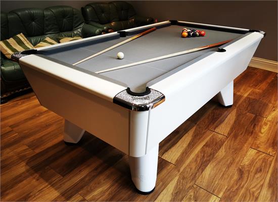 Supreme Winner Pool Table: White Pearl - 6ft, 7ft