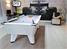 Supreme Winner Pool Table in White Pearl Finish with Grey Cloth - Installation Picture