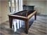 Classic Pool Dining Table - Driftwood Finish - Black Smart Cloth - Installation