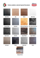 Supreme Cabinet Finish Sample Card - Thumbnail
