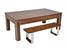 Vector Pool Dining Table - Dark Walnut Finish - Wooden Table Top With Bench