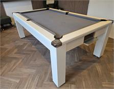 Signature Warwick Pool Dining Table - White Finish, 7ft: Warehouse Clearance