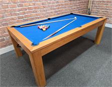 Signature Chester Oak Solid Wood Pool Table 7ft: Warehouse Clearance