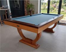 Signature Huntsman Oak and Walnut Pool Dining Table - 7ft: Warehouse Clearance