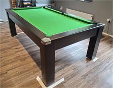 Signature Warwick Pool Dining Table - Black Finish, 7ft: Warehouse Clearance