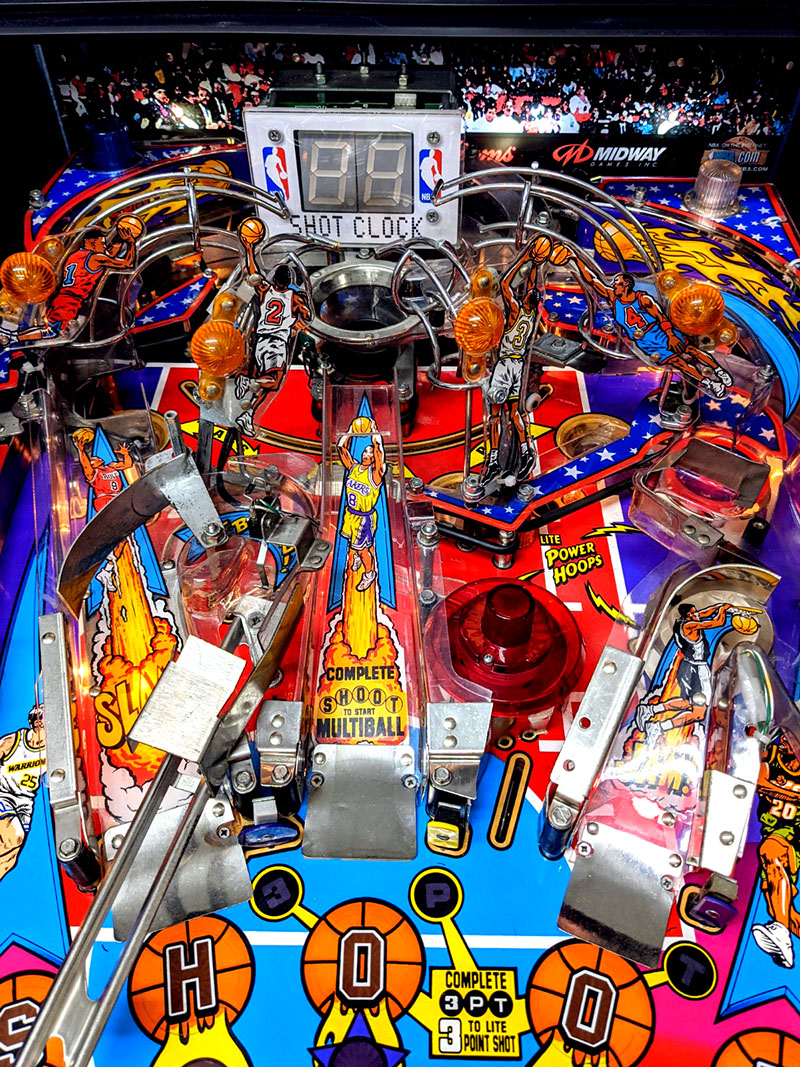 NBA Fastbreak Pinball Machine - Basket