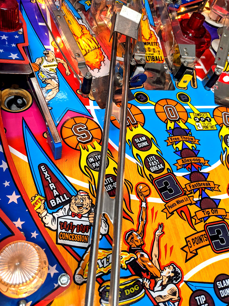 NBA Fastbreak Pinball Machine - Ramp