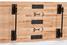 Brunswick Delray Shuffleboard In Matte Black - Plank Underside