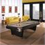 Brunswick Black Wolf II American Pool Table In Matte Black - In Room