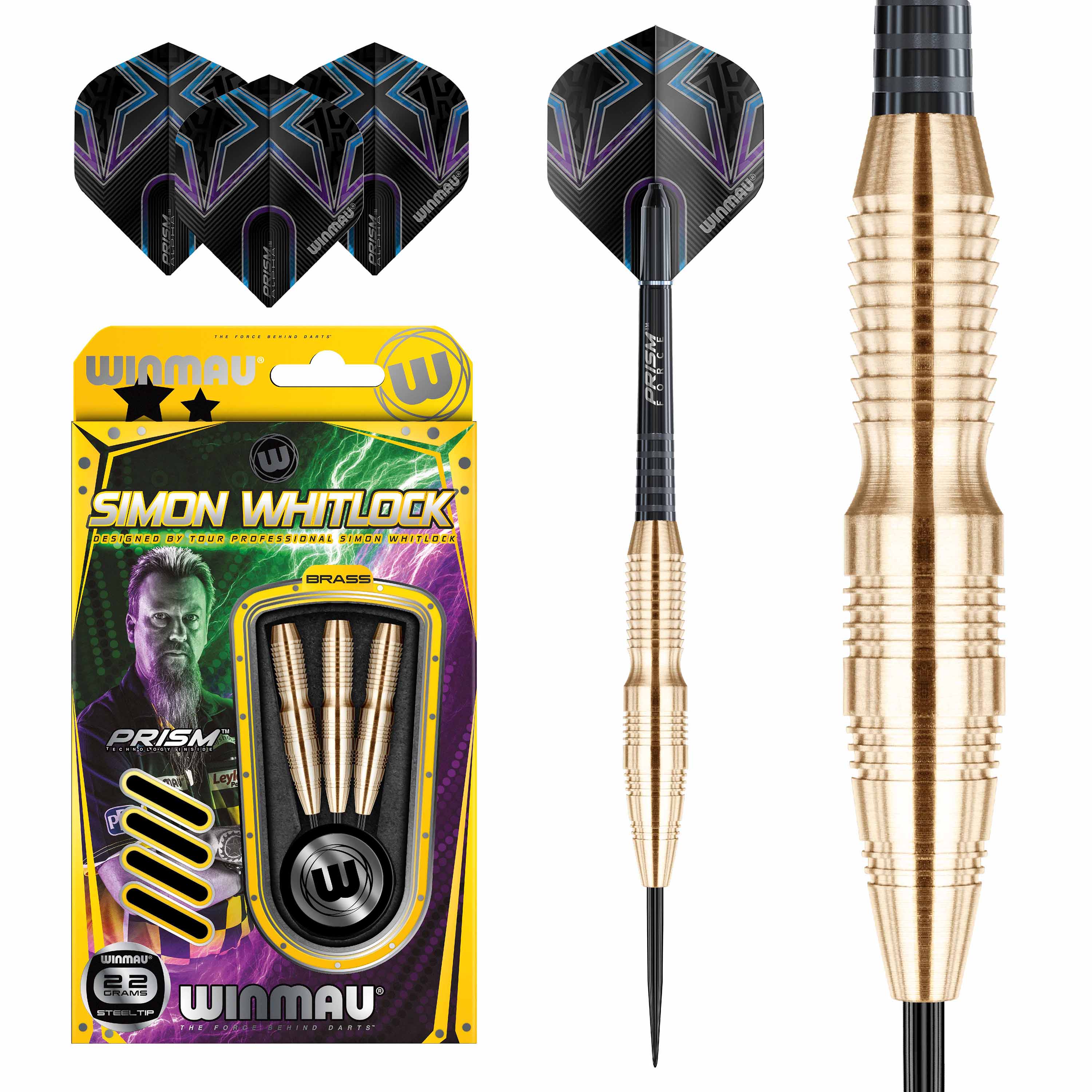 Simon Whitlock Brass Barrel Steel Tipped Darts Home Leisure Direct