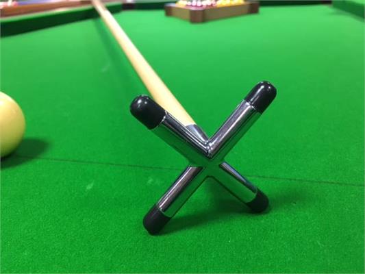 DON LAST MAN STANDS Chrome Pool Snooker Billiards Table Cue Brass Cross & Spider Holder Rests Moose 