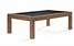 Brunswick Sanibel American Pool Dining Table in Rustic Dark Brown - White Background