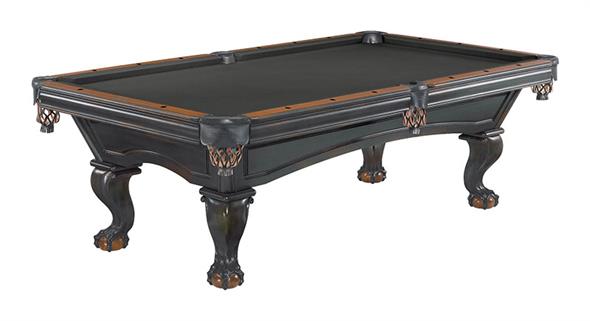 Brunswick Glenwood American Pool Table In Two-Tone Black And Chestnut - 8ft