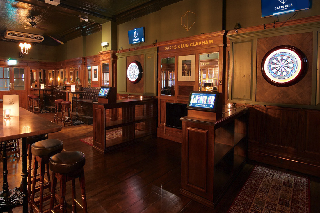 Commercial Installation Including Custom Oche Bar - Darts Club Clapham Venue