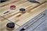 Brunswick Sanibel Shuffleboard Table In Rustic Grey - Playfield Close Up