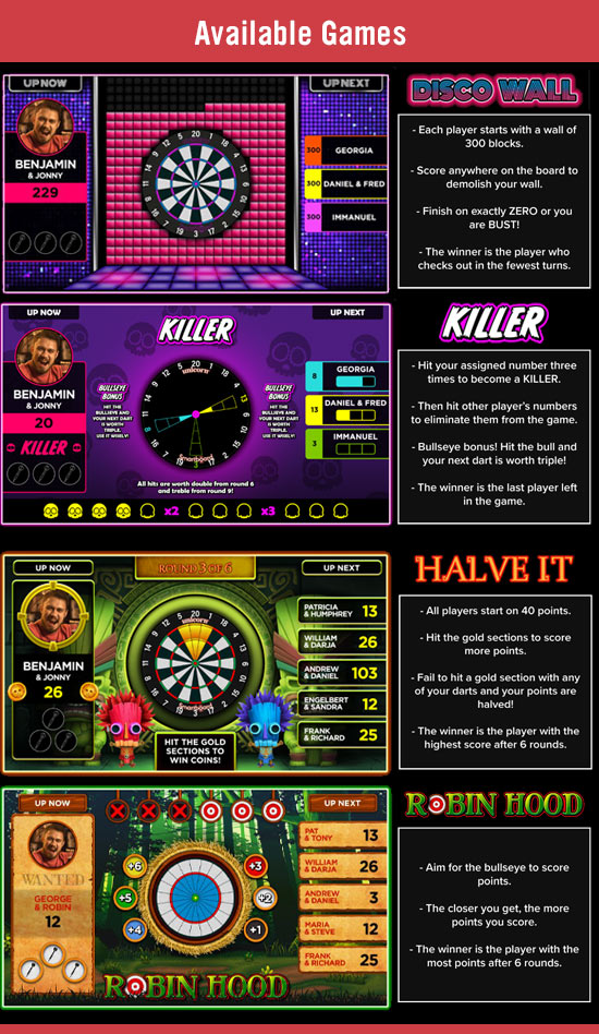 Augmented Reality Darts System - Game Screenshots