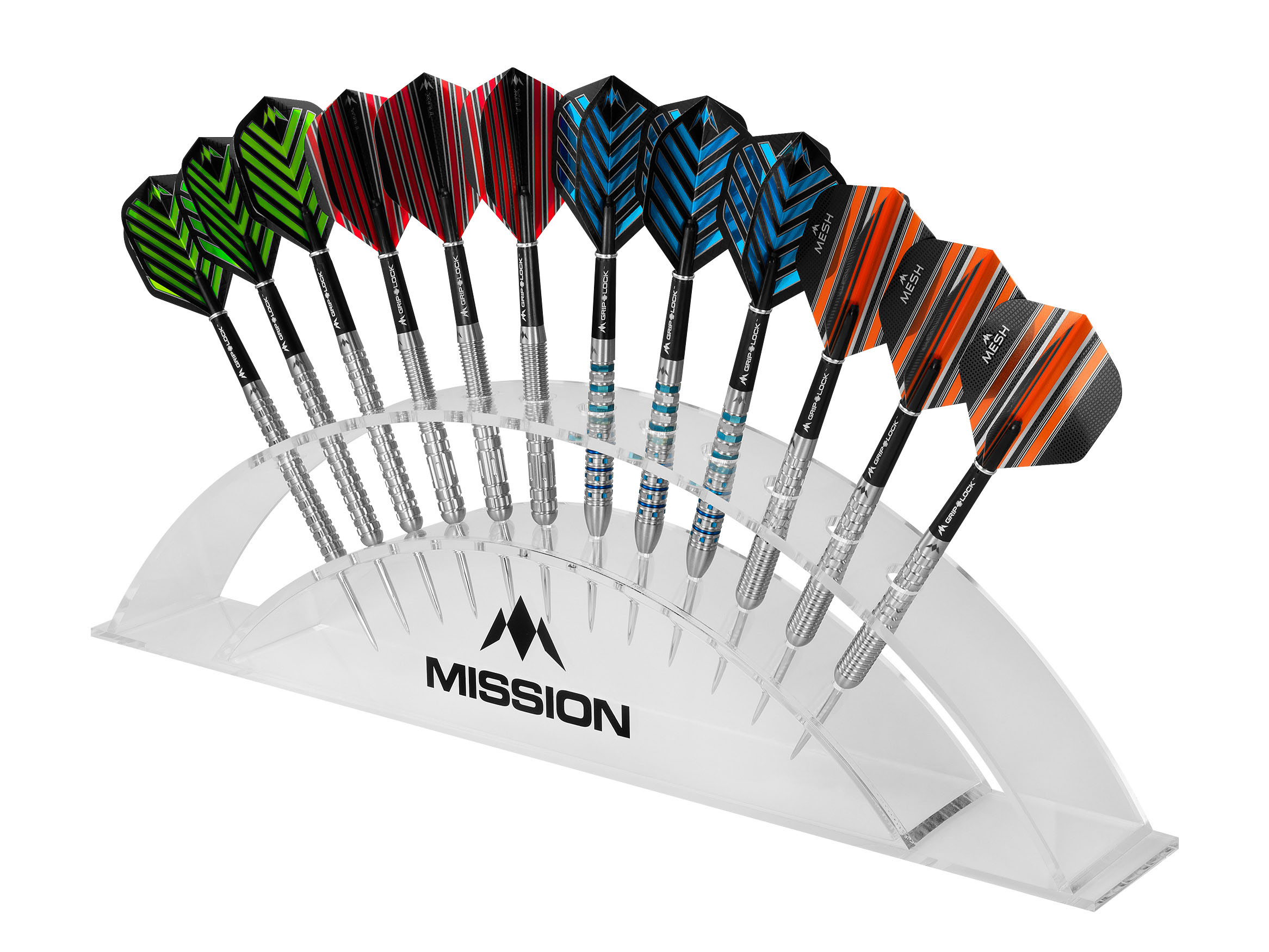 Mission Station 12 Acrylic Darts Display Home Leisure Direct