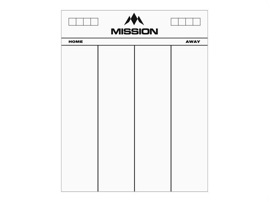 Mission White 501 Acrylic Scoreboard