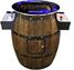 ArcadePro Barrel Wine Barrel Cocktail Arcade Machine - Back (Cutout)