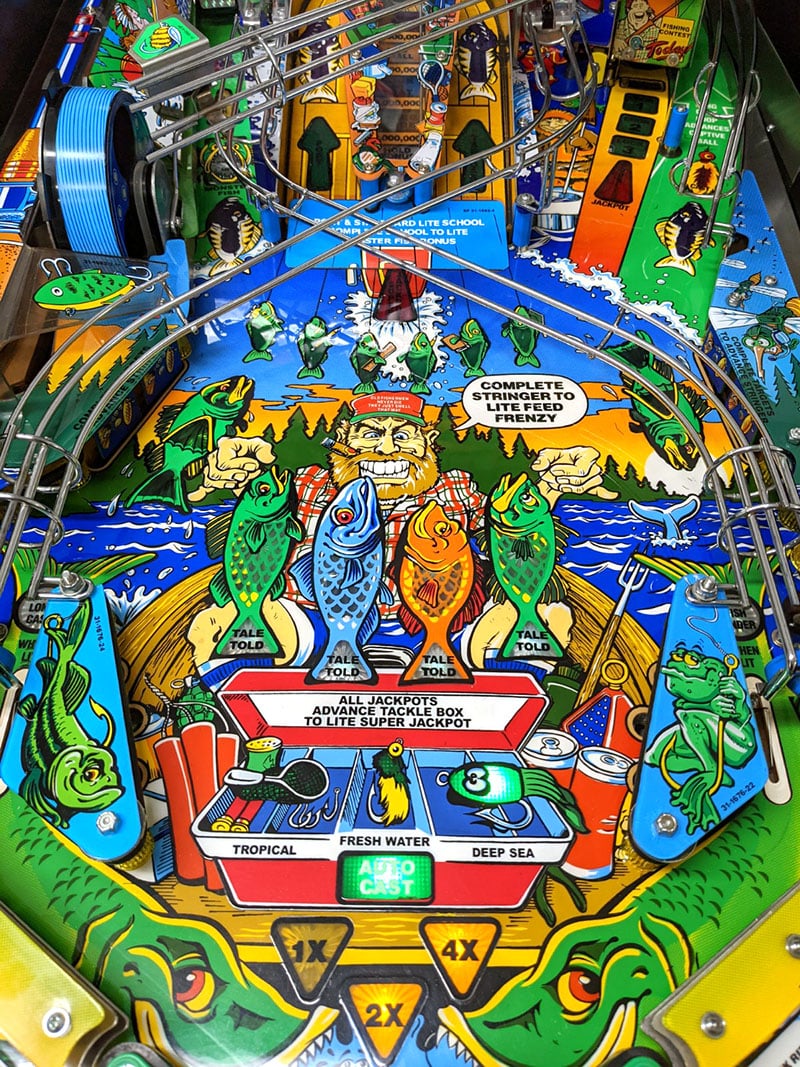 Fish Tales Pinball Machine - Playfield Artwork