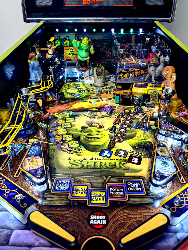 Shrek Pinball Machine - Playfield View
