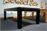 Signature Hawkes Pool Dining Table In High Gloss Black - End (Low Angle)