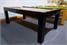 Signature Hawkes Pool Dining Table In High Gloss Black - Low Angle