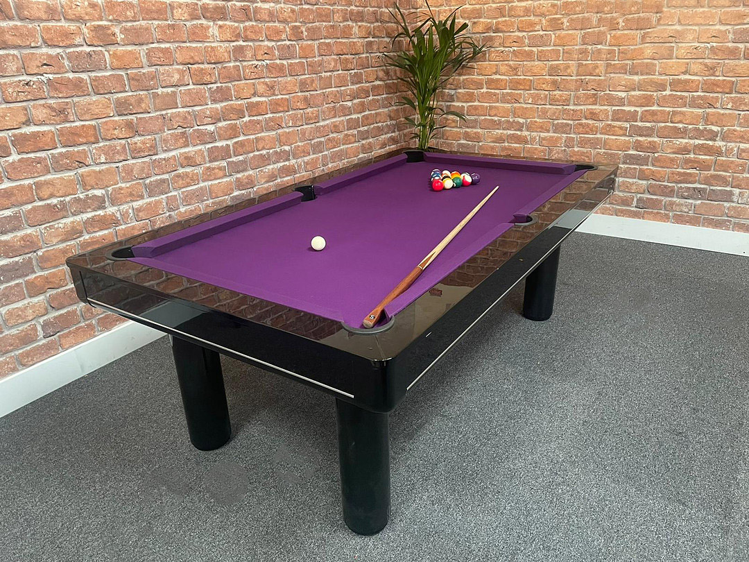 Longoni Elegant Black Luxury Pool Table Warehouse Clearance