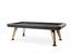 Diagonal Outdoor Pool Dining Table - Black Finish - Carbon Cloth - Angled