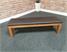 Signature Upholstered Pool Table Bench - Oak