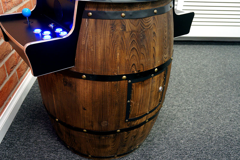 ArcadePro Barrel Cocktail Arcade Machine - Barrel Detailing