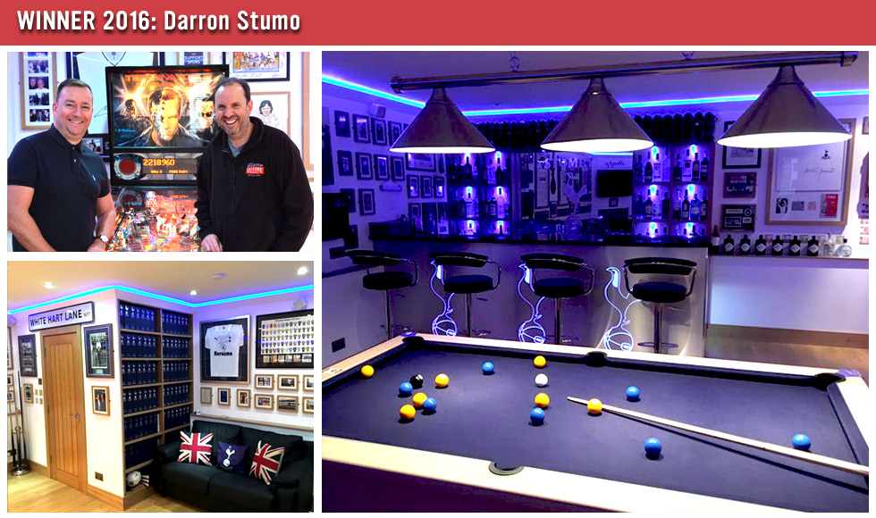 Games Room of the Year Winner 2016 - Darron Stumo