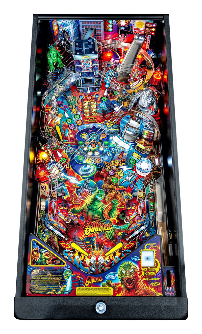 Godzilla Premium Pinball Machine - Playfield Plan