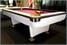Signature Lincoln American Pool Table In White - Low Angle